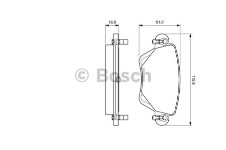 0986494046 BOSCH Задние тормозные колодки купить в Черкассы