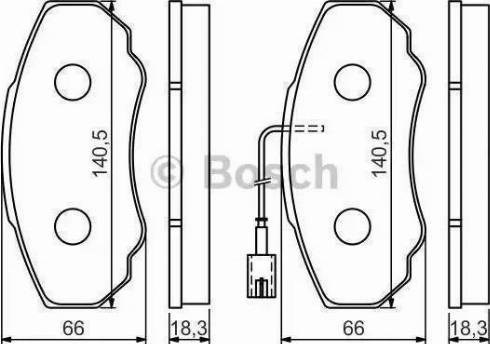 0986494048 BOSCH Колодки тормозные передние дисковые купить в Кривой Рог
