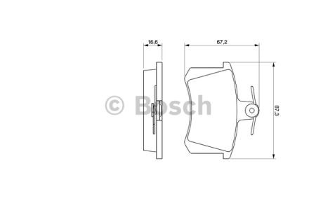 0986494059 BOSCH Задние тормозные колодки купить в Тернополь