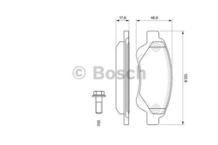 Колодки тормозные передние дисковые 0986494065 BOSCH