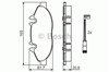 Колодки тормозные передние дисковые 0986494081 BOSCH