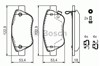 Колодки тормозные передние дисковые 0986494092 BOSCH