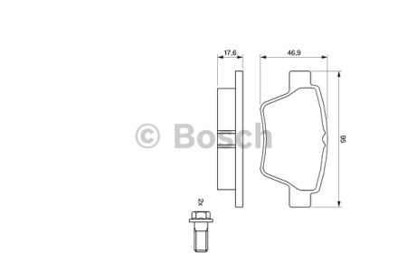 BOSCH 0986494099 Задние тормозные колодки в наличии Черновцы