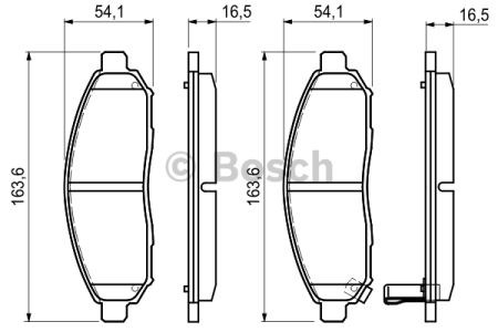 Тормозные колодки 0986494151 BOSCH