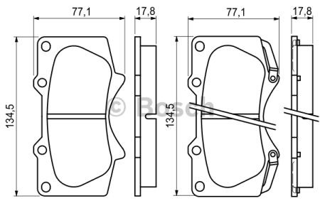 0986494153 BOSCH Передние тормозные колодки купить в Ужгород