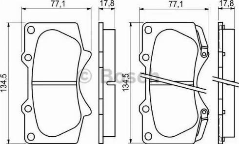 BOSCH 0986494153 Передние тормозные колодки в наличии Полтава