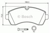 Тормозные колодки 0986494194 BOSCH