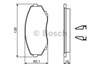 Передние тормозные колодки 0986494204 BOSCH