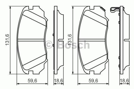 0986494279 BOSCH Колодки тормозные передние дисковые купить в Сумы