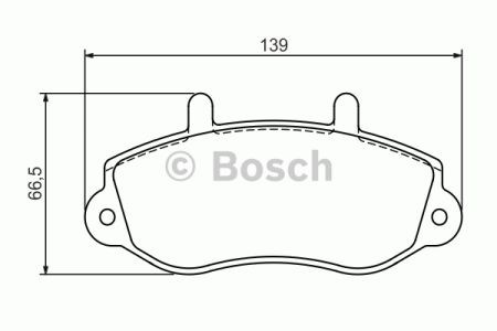 BOSCH 0986494288 Передние тормозные колодки в наличии Днепр