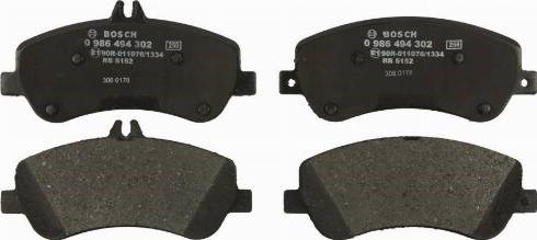 BOSCH 0986494302 Передние тормозные колодки в наличии Черкассы