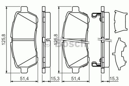 BOSCH 0986494321 Колодки тормозные передние дисковые в наличии Ровно