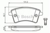 Колодки 0986494332 BOSCH