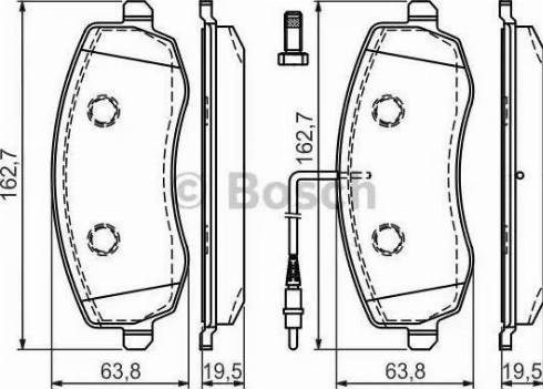 Колодки тормозные 0986494385 BOSCH