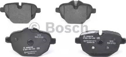 Bosch гальмівні колодки задн. bmw 5, x3 10- 0986494432