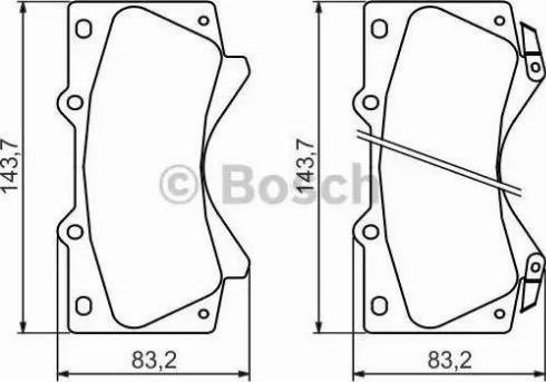 Тормозные колодки 0986494449 BOSCH
