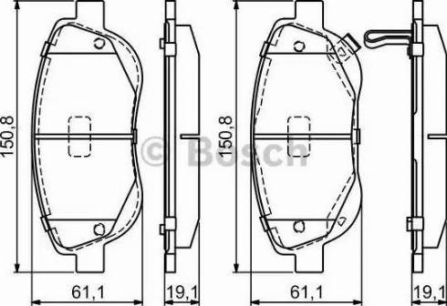 Колодки тормозные 0986494682 BOSCH