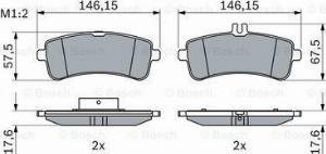 Колодки дисковые  0986494763 BOSCH