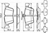 Колодки на тормоз задний дисковый 0986494839 BOSCH