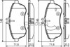 Колодки тормозные дисковые комплект 0986495104 BOSCH