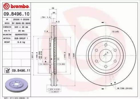 09B49611 Brembo