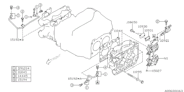  Клапан положения распредвала 10921AA002 SUBARU