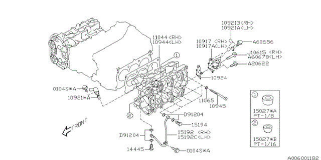  Клапан положения распредвала 10921AA050 SUBARU
