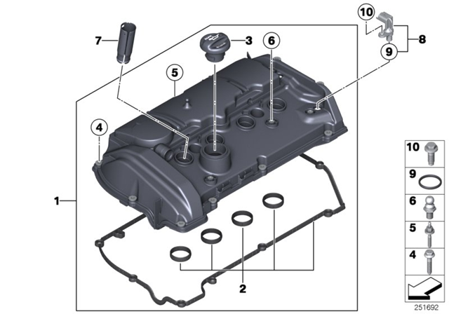 BMW 11127582400 Прокладка клапанной крышки двигателя в наличии Черкассы