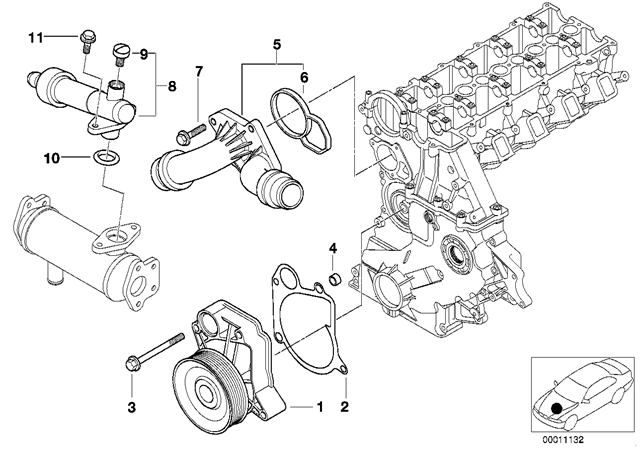 Термостат системы EGR 11712247723 BMW
