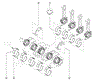 Шатунные вкладыши коленчатого вала 121508910R RENAULT