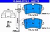 Колодки тормозные дисковые комплект 13046027702 ATE