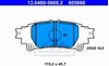 Колодки тормозные дисковые комплект 13046056662 ATE