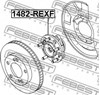 Ступица колеса передняя 1482REXF FEBEST