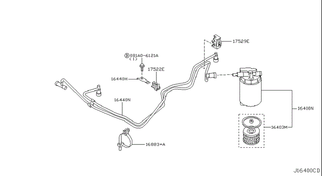 Фильтр топливный Вольво С40 I
