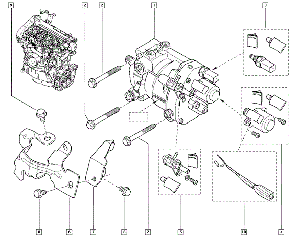 Насос топливный высокого давления (ТНВД) Renault DUSTER 1