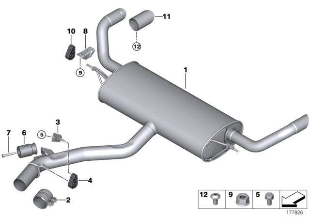 BMW 18207544809 Подушка крепления глушителя в наличии Николаев