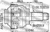 Граната наружная задняя 1910X5RR FEBEST