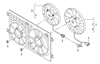 Вентилятор системы охлаждения левый 1KM959455G VAG