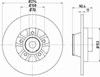 Задний дисковый тормоз 208036 SOLGY