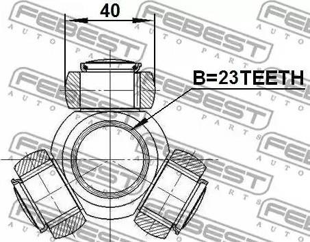 Крестовина гранаты 2116CB320AT Febest