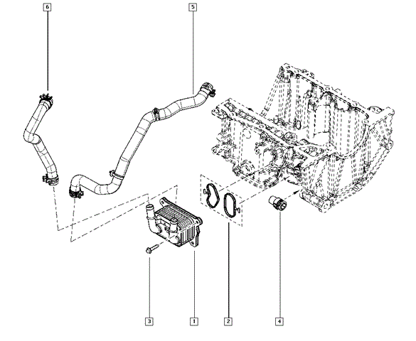 Масляный радиатор 213052032R Renault (RVI)