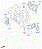 Сальник колінвала задній з датчиком 2.2crdi 16v d4hb hyundai santa fe 12-18, hyundai tucson (ix35) 09-16, kia sportage 10-15 214402F600