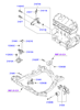 Подушка (опора) двигателя, правая 218102E200 HYUNDAI