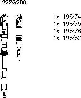 Провода зажигания 222G200 BREMI