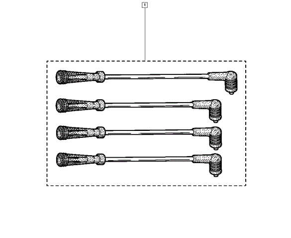 Комплект (4 шт.) проводів запалення sandero/logan 1.2i 16v 224404659R