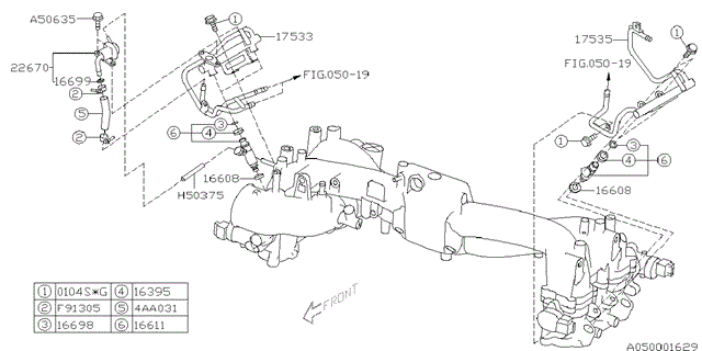 Регулятор давления топлива 22670AA252 SUBARU