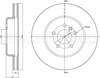 Диск тормозной передний 231268C METELLI