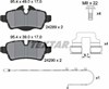 Колодки тормозные дисковые комплект 2428904 TEXTAR