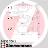 Тормозные колодки 243332001 ZIMMERMANN