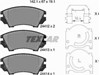 Передние тормозные колодки 2441201 TEXTAR